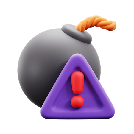 Harmful Warning  3D Icon