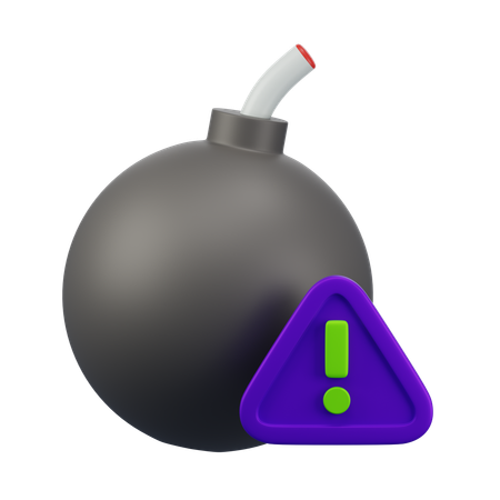 Harmful Warning  3D Icon