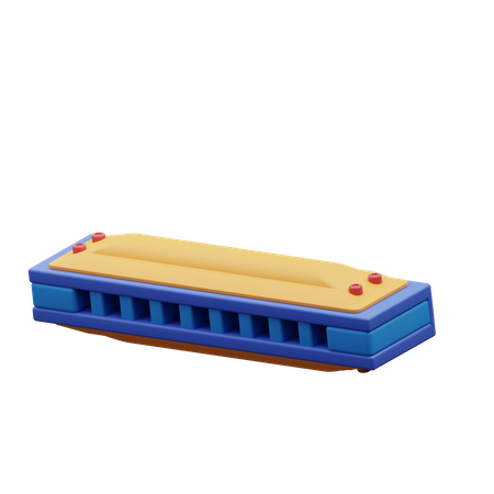 Harmonica  3D Icon