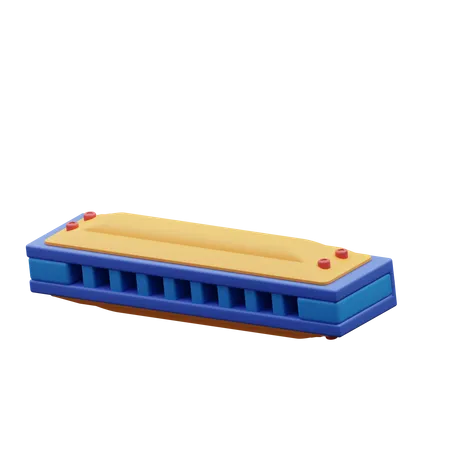 Harmonica  3D Icon