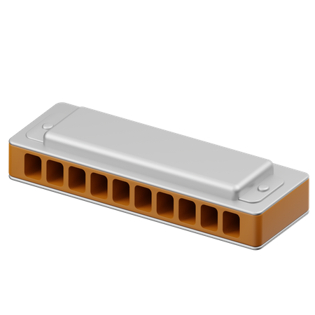 Harmonica  3D Icon