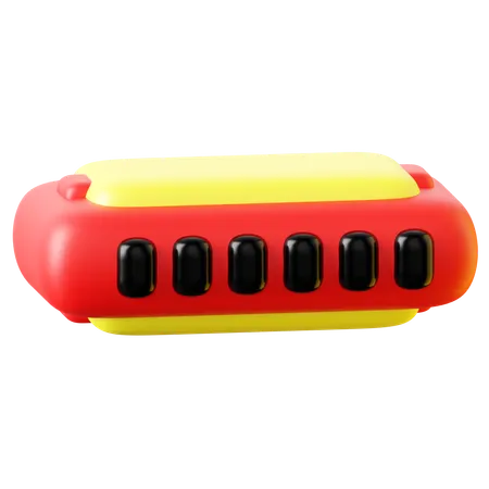 Harmonica  3D Icon