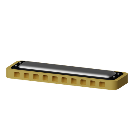 Harmonica  3D Icon