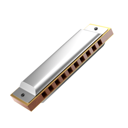 Harmonica  3D Icon