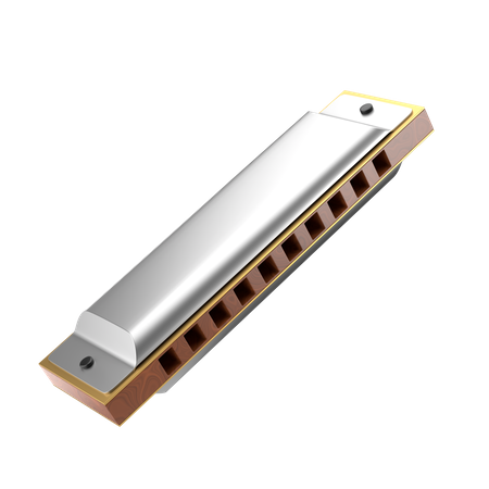 Harmonica  3D Icon