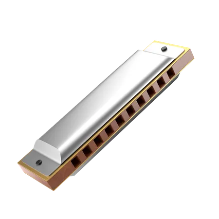 Harmonica  3D Icon