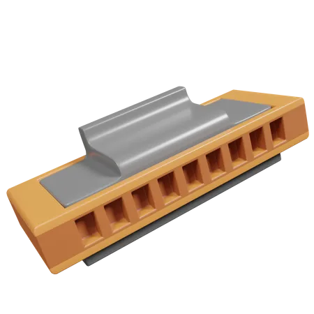 Harmonica  3D Icon