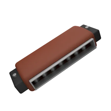 Harmonica  3D Icon