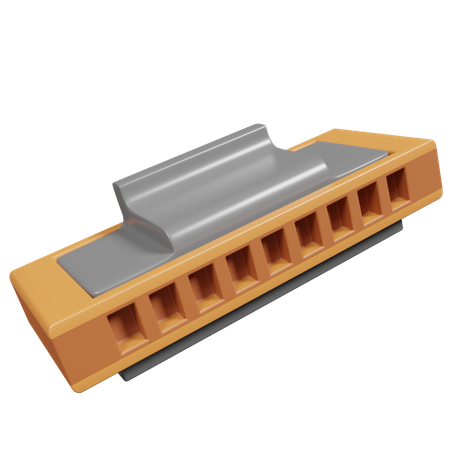 Harmonica  3D Icon