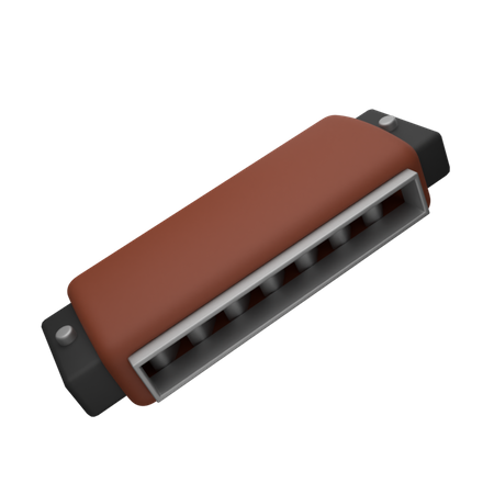 Harmonica  3D Icon
