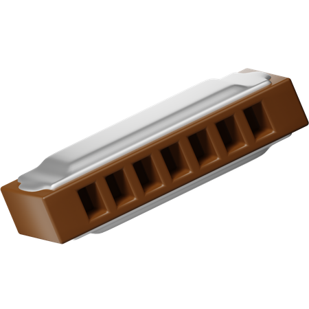 Harmonica  3D Icon