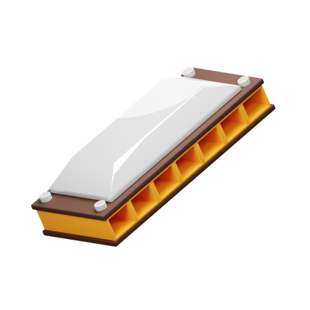 Harmonica  3D Icon