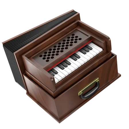 Harmonium  3D Icon