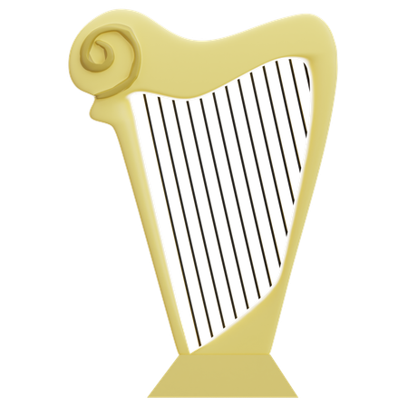 Harp  3D Icon