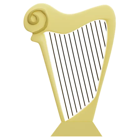 Harp  3D Icon