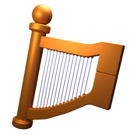 Harp  3D Icon