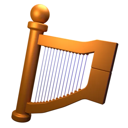 Harp  3D Icon