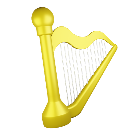 Harp  3D Icon