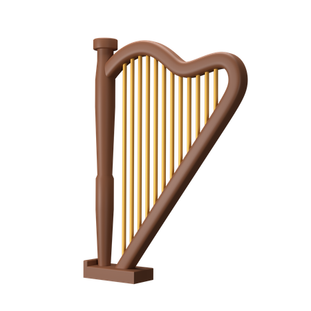 Harp  3D Icon