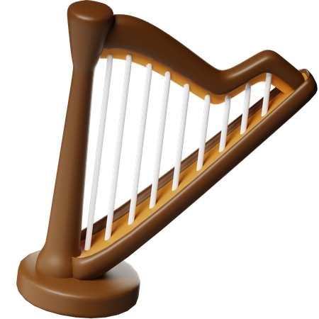 Harp  3D Icon