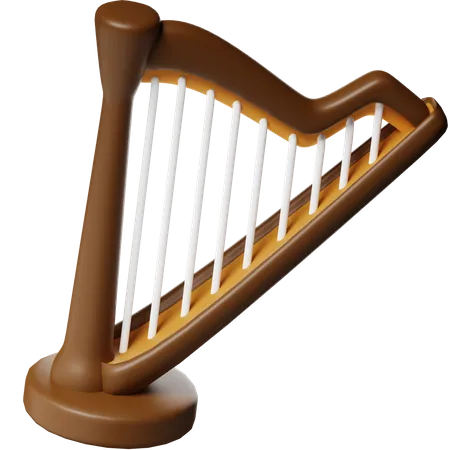 Harp  3D Icon