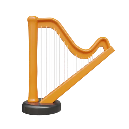 Harp  3D Icon