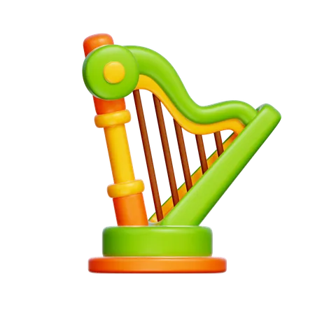 Harp  3D Icon