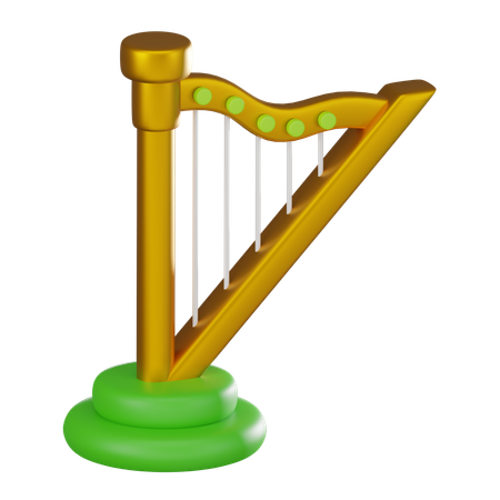 Harp  3D Icon