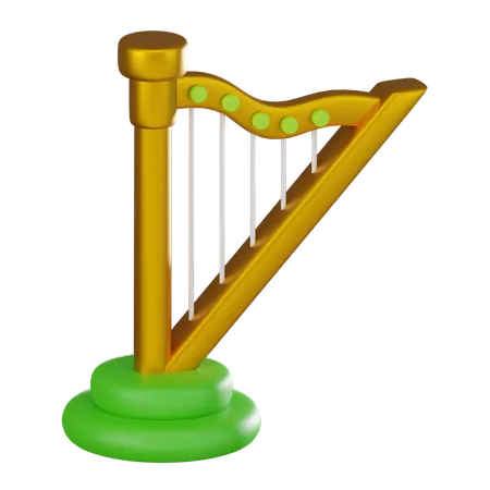 Harp  3D Icon