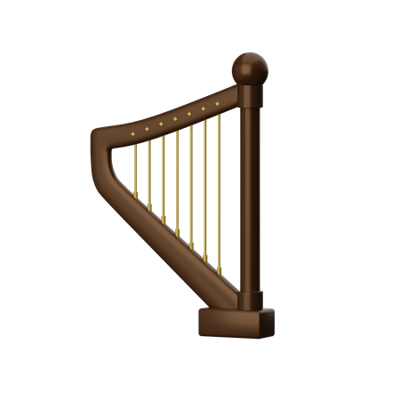 Harp  3D Icon