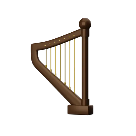 Harp  3D Icon