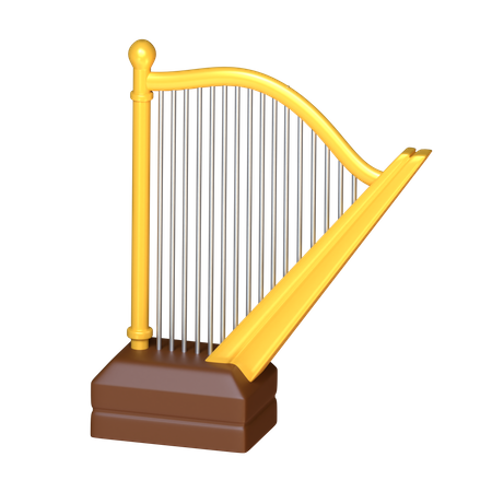 Harp  3D Icon