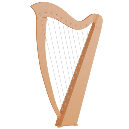 Harp  3D Icon