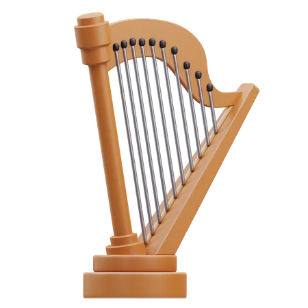 Harp  3D Icon