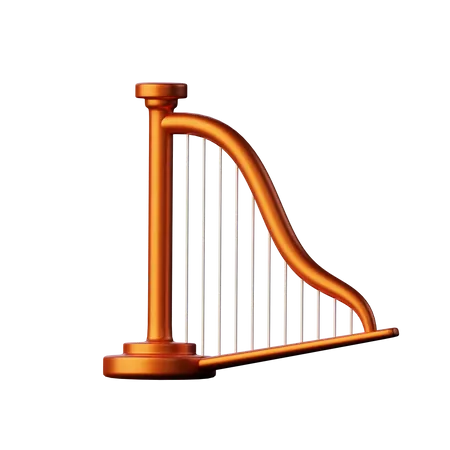 Harp  3D Icon