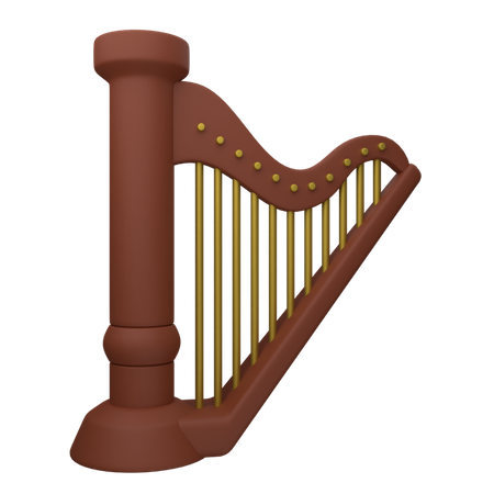 Harp  3D Icon