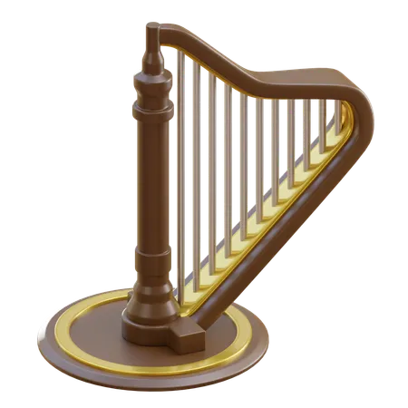 Harp  3D Icon