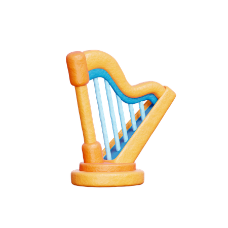 Harp  3D Icon