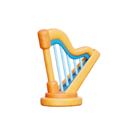 Harp  3D Icon