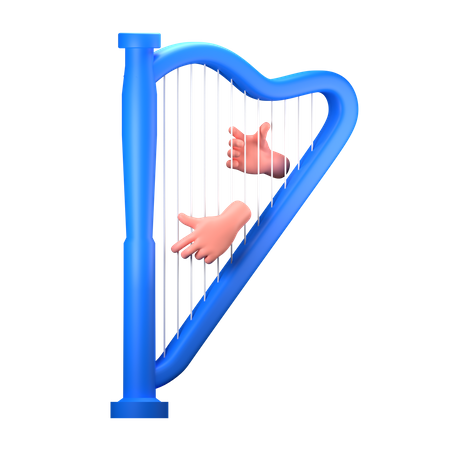 Harp  3D Icon