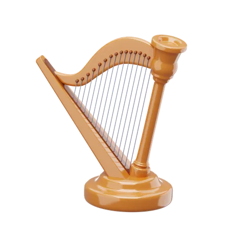 Harp  3D Icon