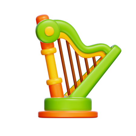 Harp  3D Icon