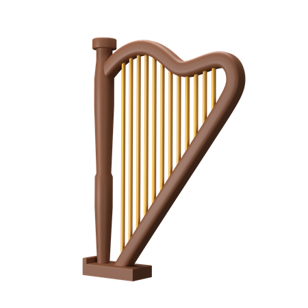 Harp  3D Icon