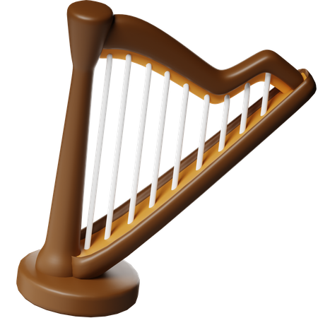 Harp  3D Icon