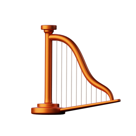 Harp  3D Icon