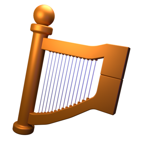 Harp  3D Icon
