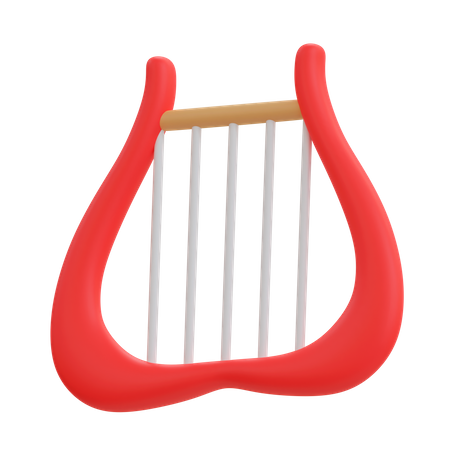 Harp  3D Illustration