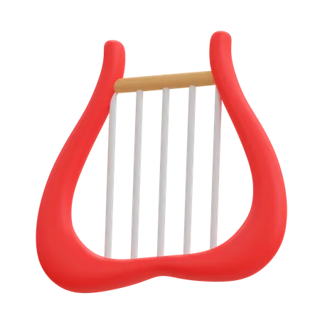 Harp  3D Illustration