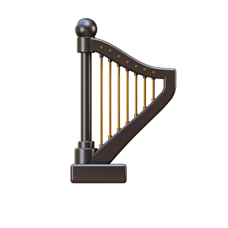 Harp 3D Illustration