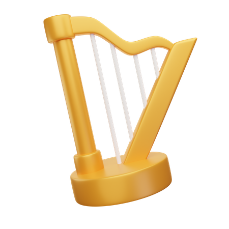 Harp  3D Icon